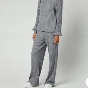 Ted Baker Yadira Gray Sweater Ribbed Knit Women's Trouser TB 3 US (8-10)